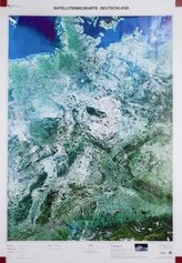 Satellitenbildkarte Deutschland 1 : 750 000, Planokarte