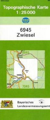 Topographische Karte Bayern Zwiesel