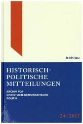 Historisch-Politische Mitteilungen. Bd.24/2017