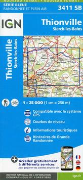 IGN Karte, Serie Bleue Thionville Sierck