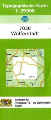 Topographische Karte Bayern Wolferstadt