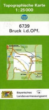Topographische Karte Bayern Bruck i. d. OPf.