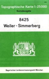 Topographische Karte Bayern Weiler-Simmerberg