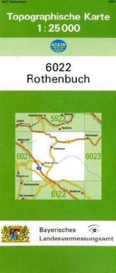 Topographische Karte Bayern Rothenbuch