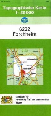 Topographische Karte Bayern Forchheim
