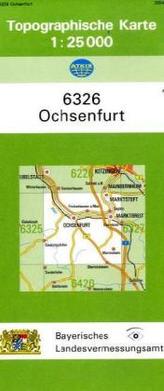 Topographische Karte Bayern Ochsenfurt