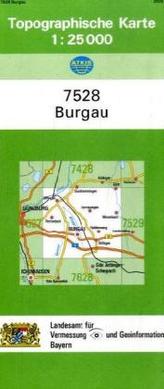 Topographische Karte Bayern Burgau