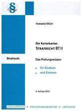 Karteikarten Strafrecht BT II