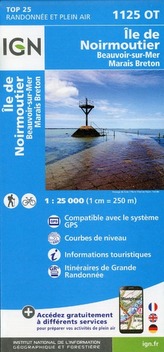 IGN Karte, Carte de randonnée (et plein air) Île d Noirmoutier