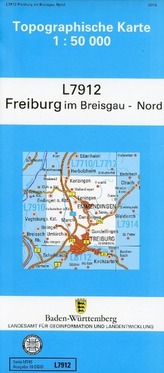Topographische Karte Baden-Württemberg, Zivilmilitärische Ausgabe - Freiburg Im Breisgau-Nord