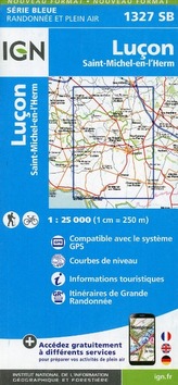 IGN Karte, Serie Bleue Lucon St. Michel