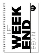 Collegetimer Typo 2018/2019 - Schülerkalender A5 - Weekly - Ringbindung