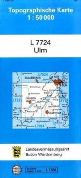 Topographische Karte Baden-Württemberg, Zivilmilitärische Ausgabe - Ulm