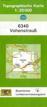 Topographische Karte Bayern Vohenstrauß