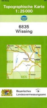 Topographische Karte Bayern Wissing