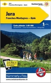 Kümmerly & Frey Karte Jura - Franches-Montagnes - Ajoie