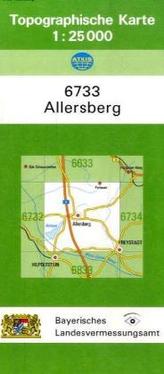 Topographische Karte Bayern Allersberg
