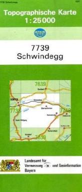 Topographische Karte Bayern Schwindegg