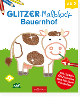 Glitzer-Malblock Bauernhof