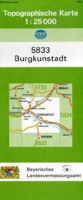 Topographische Karte Bayern Burgkunstadt