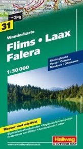 Hallwag Outdoor Map Flims - Laax - Falera
