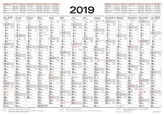 Tafelkalender A3 2019