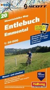 Entlebuch, Emmental Mountainbike-Karte Nr. 20, 1:50 000