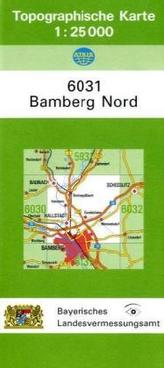 Topographische Karte Bayern Bamberg Nord