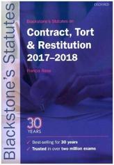 Blackstone's Statutes on Contract, Tort & Restitution 2017-2018
