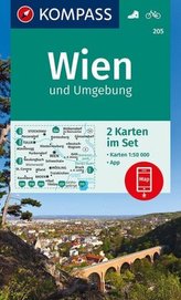 Kompass Karte Wien und Umgebung