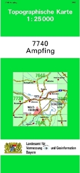 Topographische Karte Bayern Ampfing