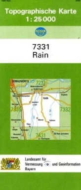 Topographische Karte Bayern Rain