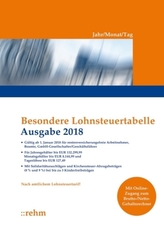 Besondere Lohnsteuertabelle Ausgabe 2018 - Jahr/Monat/Tag