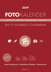 Foto-Bastelkalender / Do it yourself calendar rot 2019