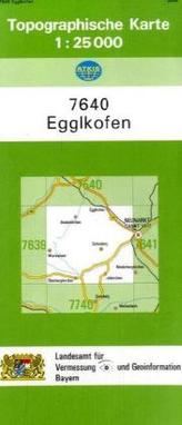 Topographische Karte Bayern Egglkofen