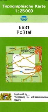 Topographische Karte Bayern Roßtal