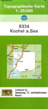 Topographische Karte Bayern Kochel a. See