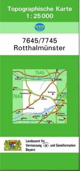 Topographische Karte Bayern Rotthalmünster