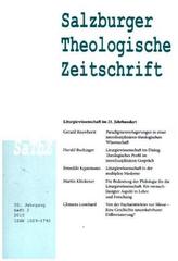 Salzburger Theologische Zeitschrift. 20. Jahrgang, 2. Heft 2016