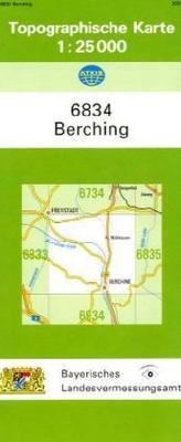 Topographische Karte Bayern Berching