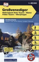 Kümmerly & Frey Outdoorkarte Österreich - Großvenediger