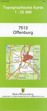 Topographische Karte Baden-Württemberg Offenburg