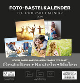 Foto-Bastelkalender FAMILY schwarz 2019