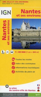 IGN Karte, Nantes et ses environs - plan de ville