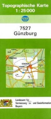 Topographische Karte Bayern Günzburg