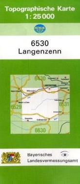 Topographische Karte Bayern Langenzenn