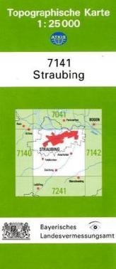 Topographische Karte Bayern Straubing