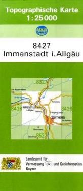 Topographische Karte Bayern Immenstadt i. Allgäu