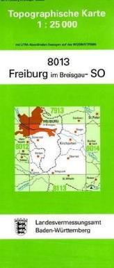 Topographische Karte Baden-Württemberg Freiburg im Breisgau, SO