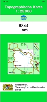 Topographische Karte Bayern Lam